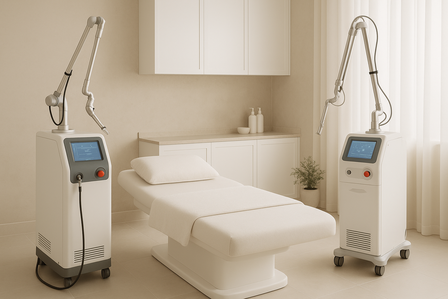 Kh&ocirc;ng gian v&agrave; thiết bị da liễu tại Anh Mỹ Clinic.