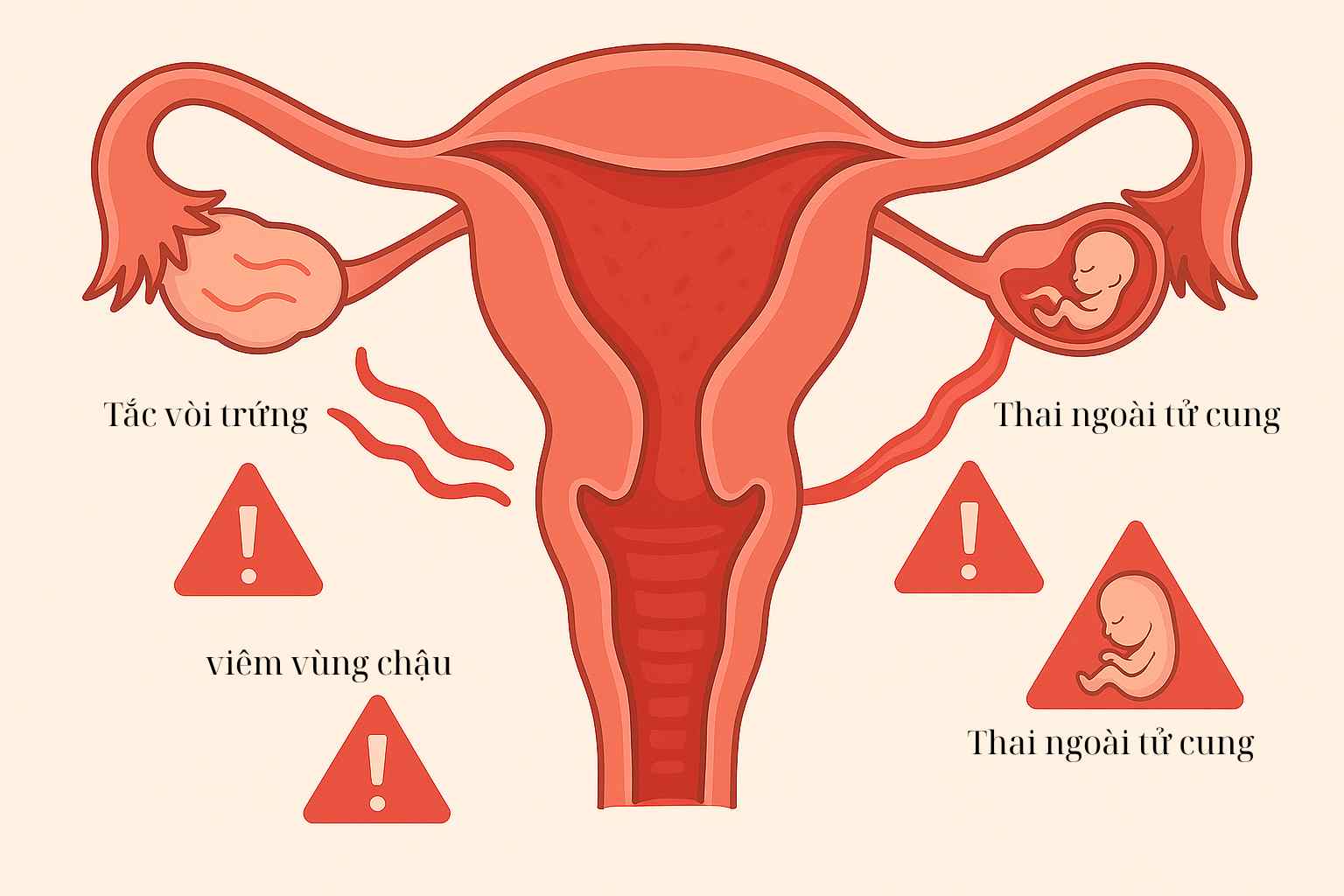 Biến chứng: PID, thai ngo&agrave;i tử cung