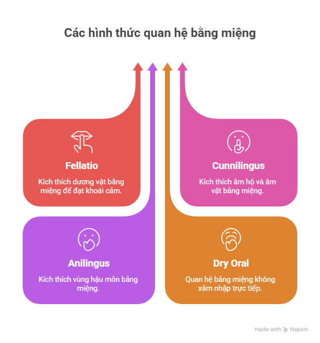 Các hình thức quan hệ bằng đường miệng