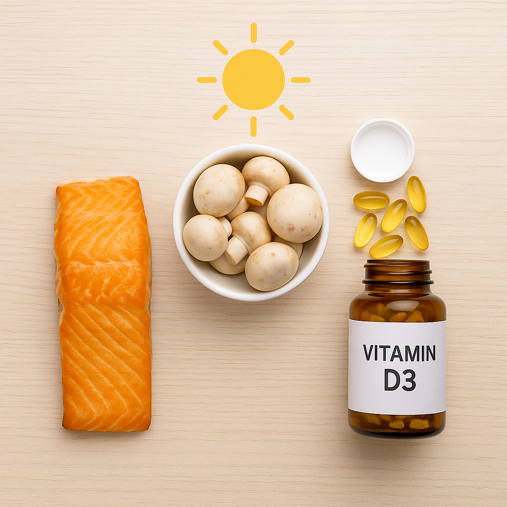 C&aacute;c c&aacute;ch d&ugrave;ng vitamin D để trị mụn hiệu quả bao gồm thực phẩm, &aacute;nh nắng v&agrave; vi&ecirc;n uống theo chỉ định.