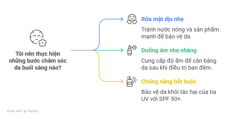 Chăm sóc da buổi sáng