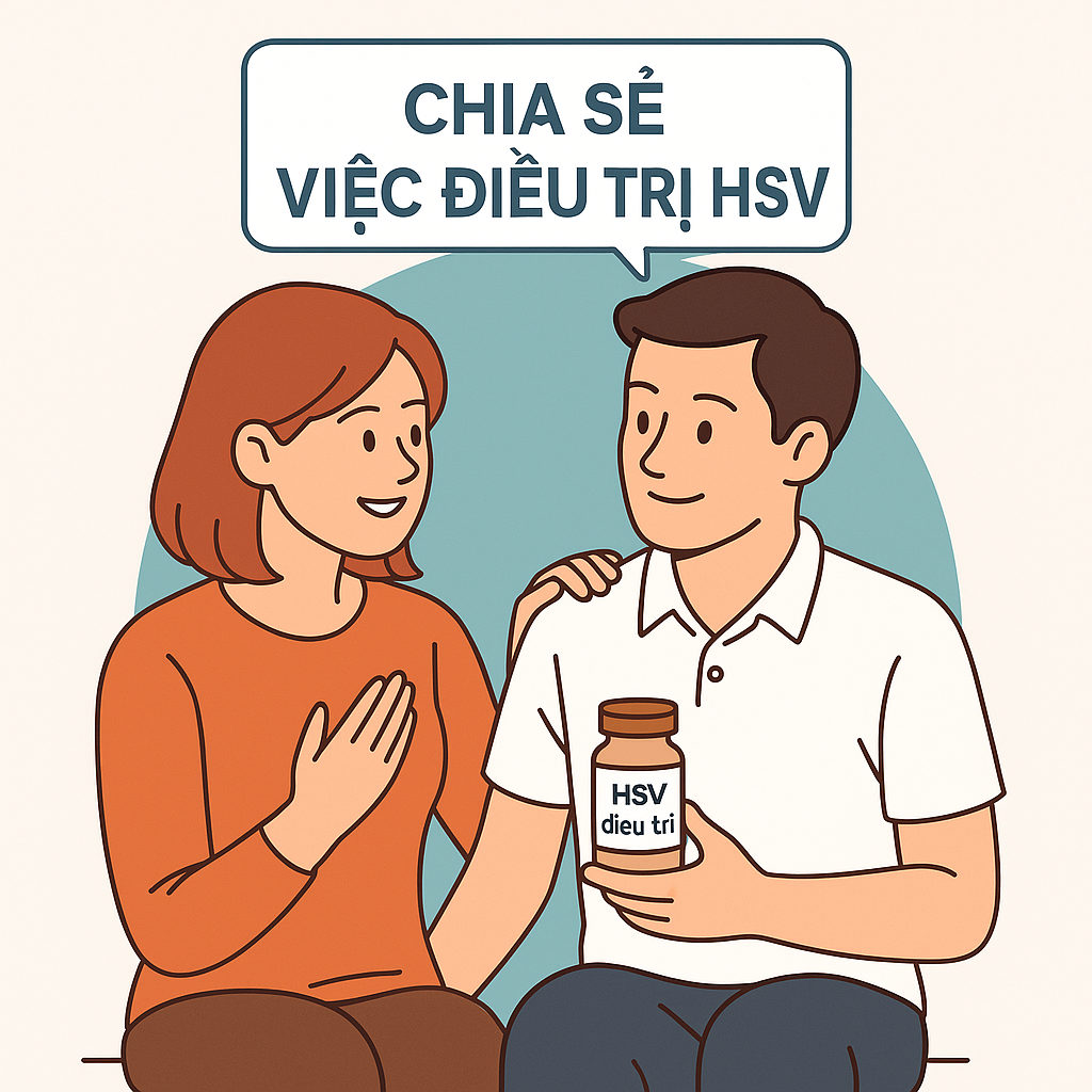 Chia sẻ việc điều trị HSV