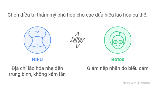 Chọn thẩm mỹ phù hợp dấu hiệu lão hóa