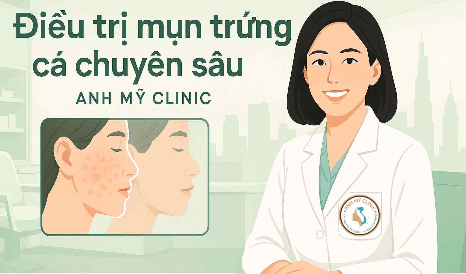 Điều trị mụn trứng cá chuyên sâu | Phòng Khám Da Liễu Anh Mỹ TP.HCM