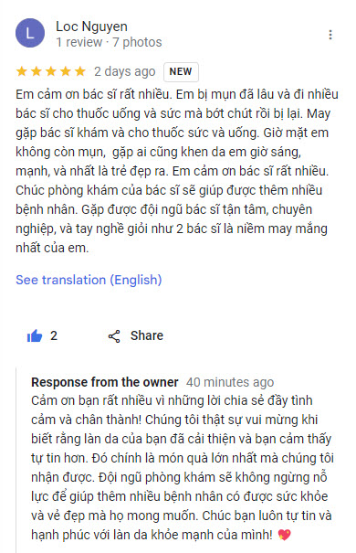 Feedback khách hàng từ Saco, USA