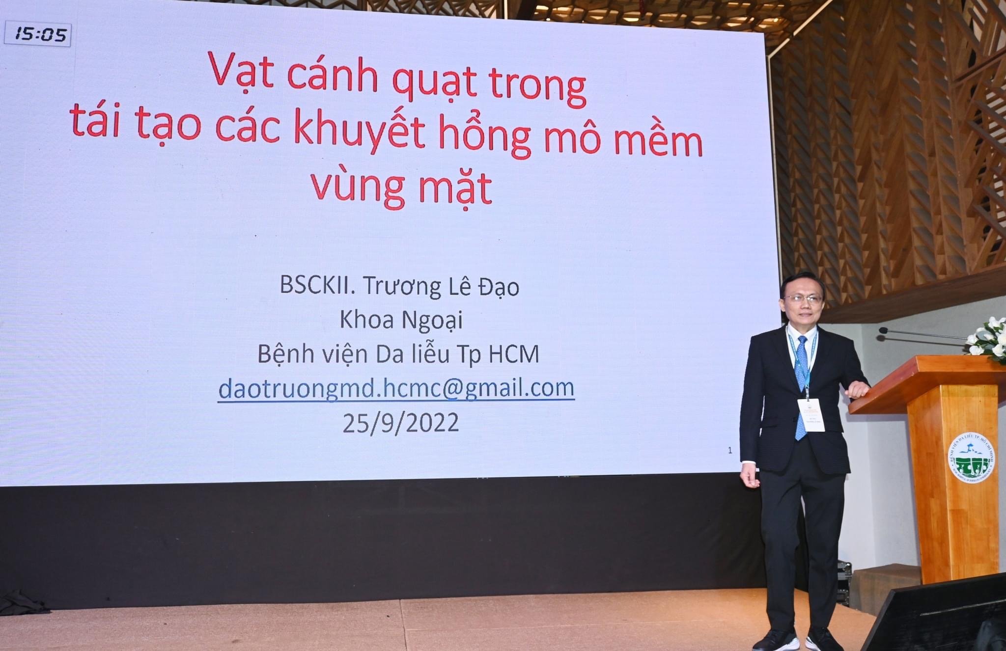hoi-nghi-khoa-hoc-mien-nam-2023.jpg Bs Trương Lê Đạo báo cáo tại Hội Nghị Khoa Học Miền Nam 2023
