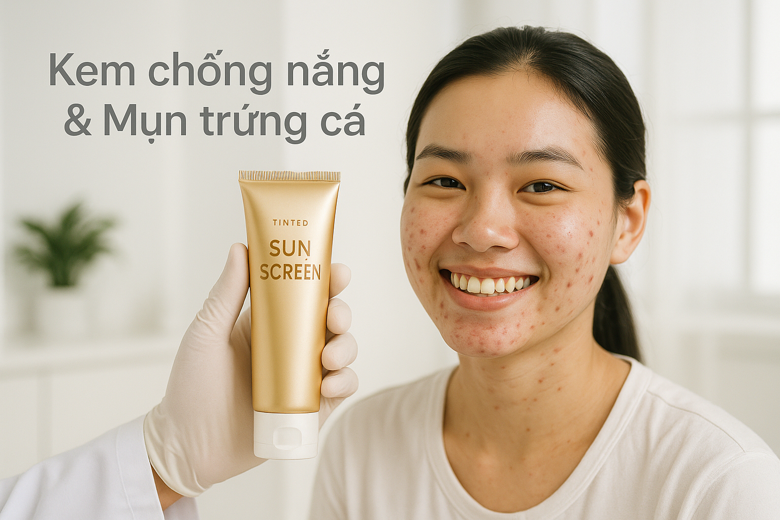 Kem chống nắng trong điều trị mụn trứng cá – BS Trương Lê Đạo | Anh Mỹ