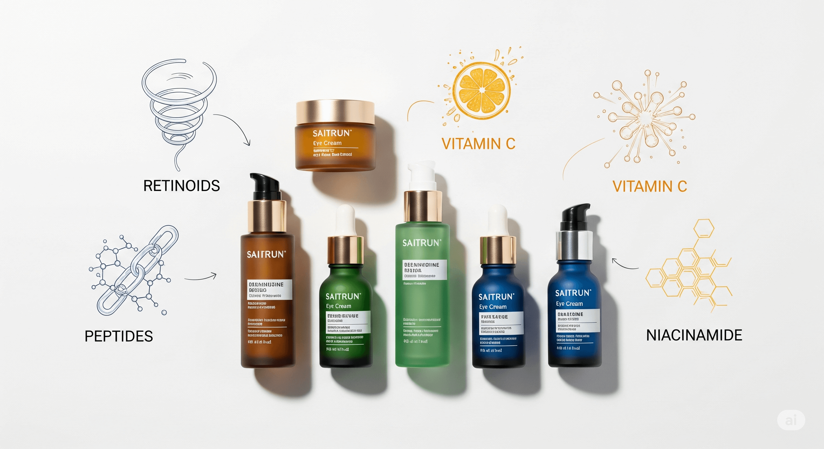  C&aacute;c hoạt chất v&agrave;ng như Retinoids, Vitamin C, Peptides trong c&aacute;c sản phẩm kem b&ocirc;i gi&uacute;p hỗ trợ v&agrave; duy tr&igrave; hiệu quả x&oacute;a r&atilde;nh lệ tại nh&agrave;. 