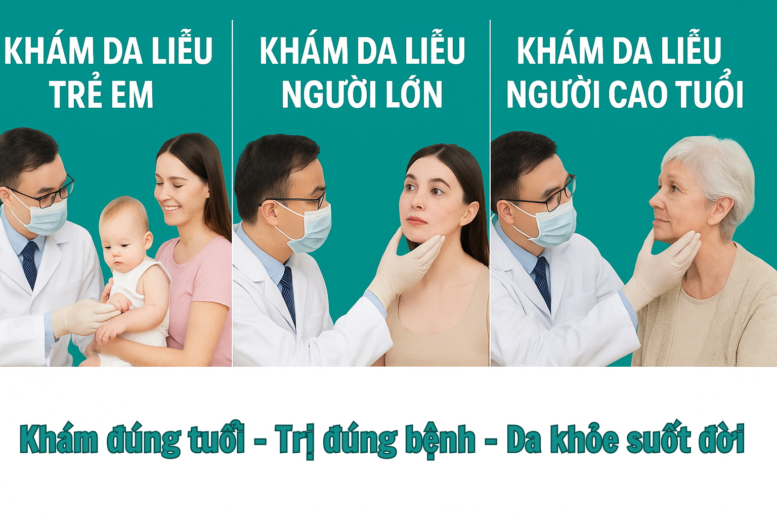 Khám da liễu theo độ tuổi
