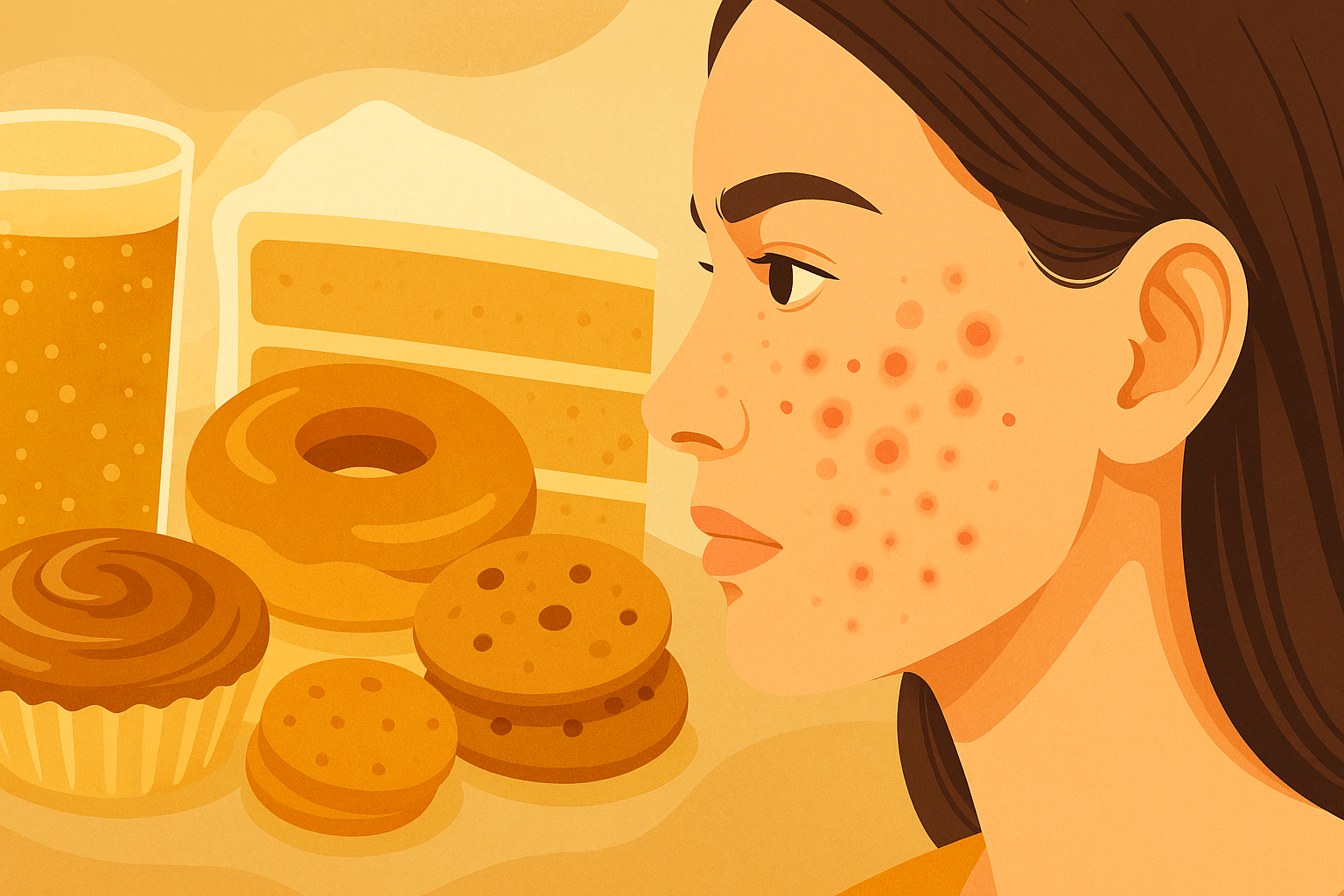 Sự Thật Gây Sốc: Đồ Ăn Ngọt Làm Mụn Trứng Cá Tệ Hơn Gấp Bội