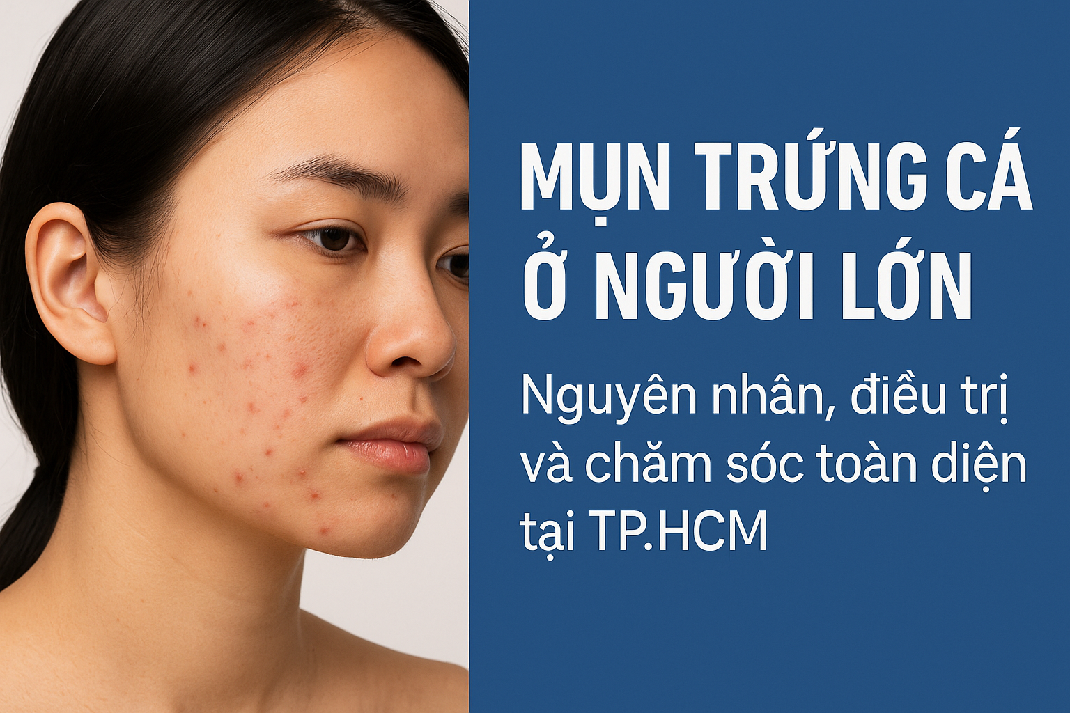 Mụn trứng cá ở người lớn: Điều trị cá nhân hóa và hiệu quả