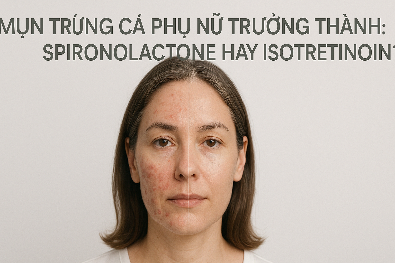 Mụn trứng cá phụ nữ trưởng thành: Spironolactone hay Isotretinoin?