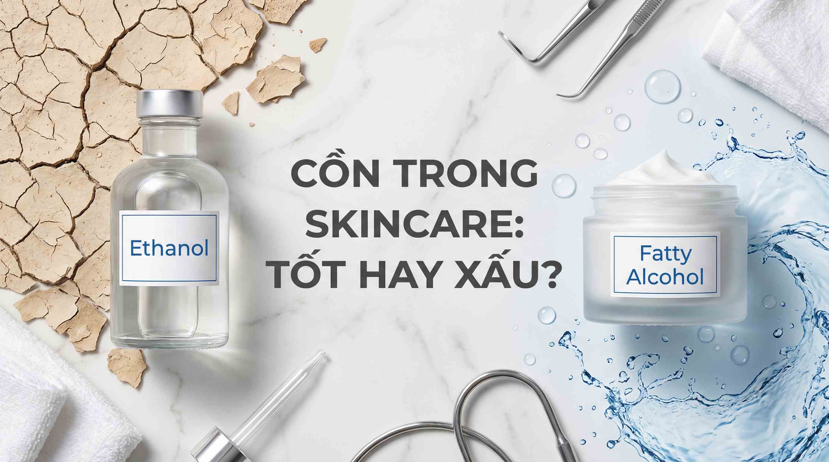 Sự Thật Về Cồn Trong Mỹ Phẩm: Da Dầu Mụn Có Nên Dùng?