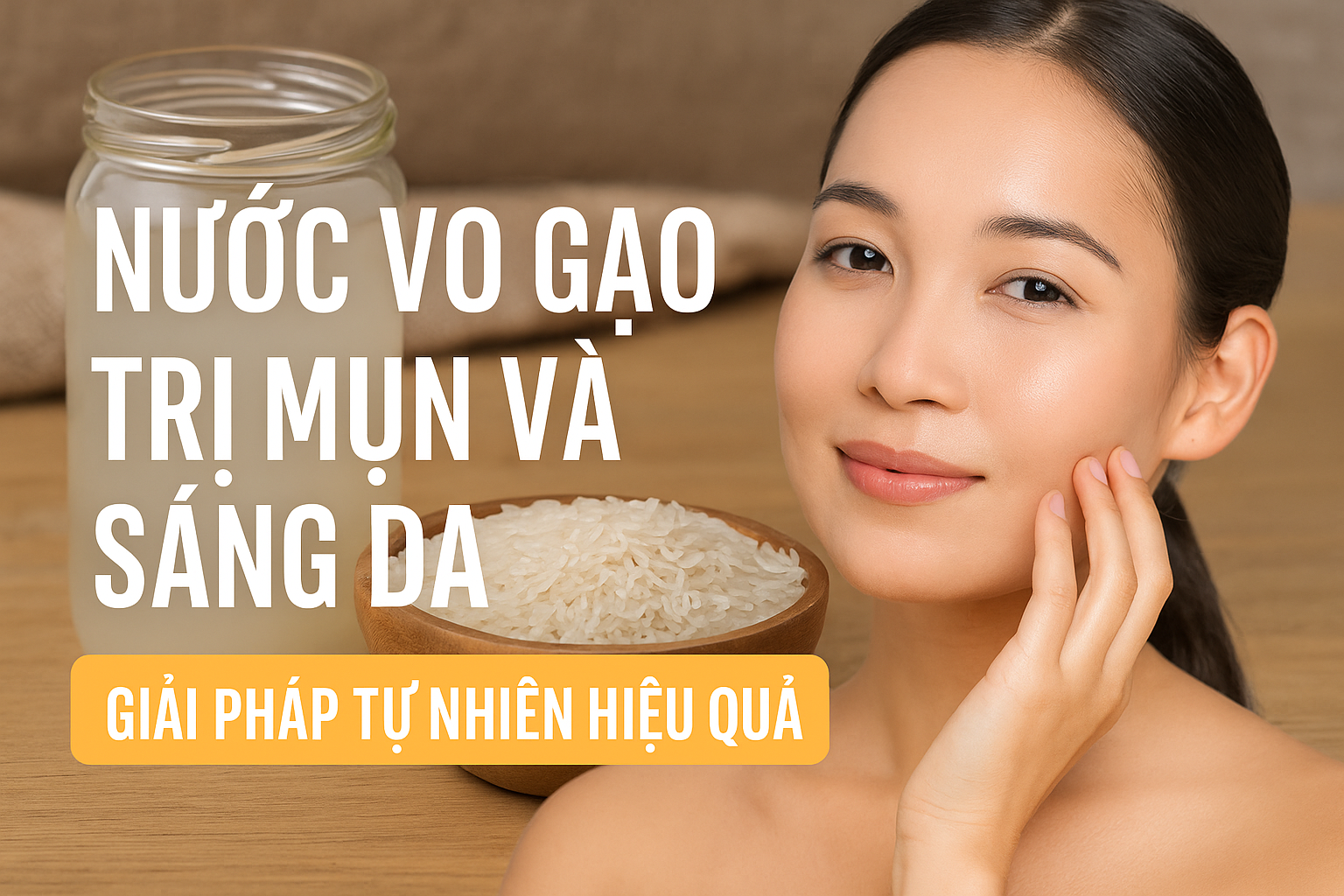 Nước vo gạo trị mụn & làm sáng da: Bí quyết tự nhiên nên thử