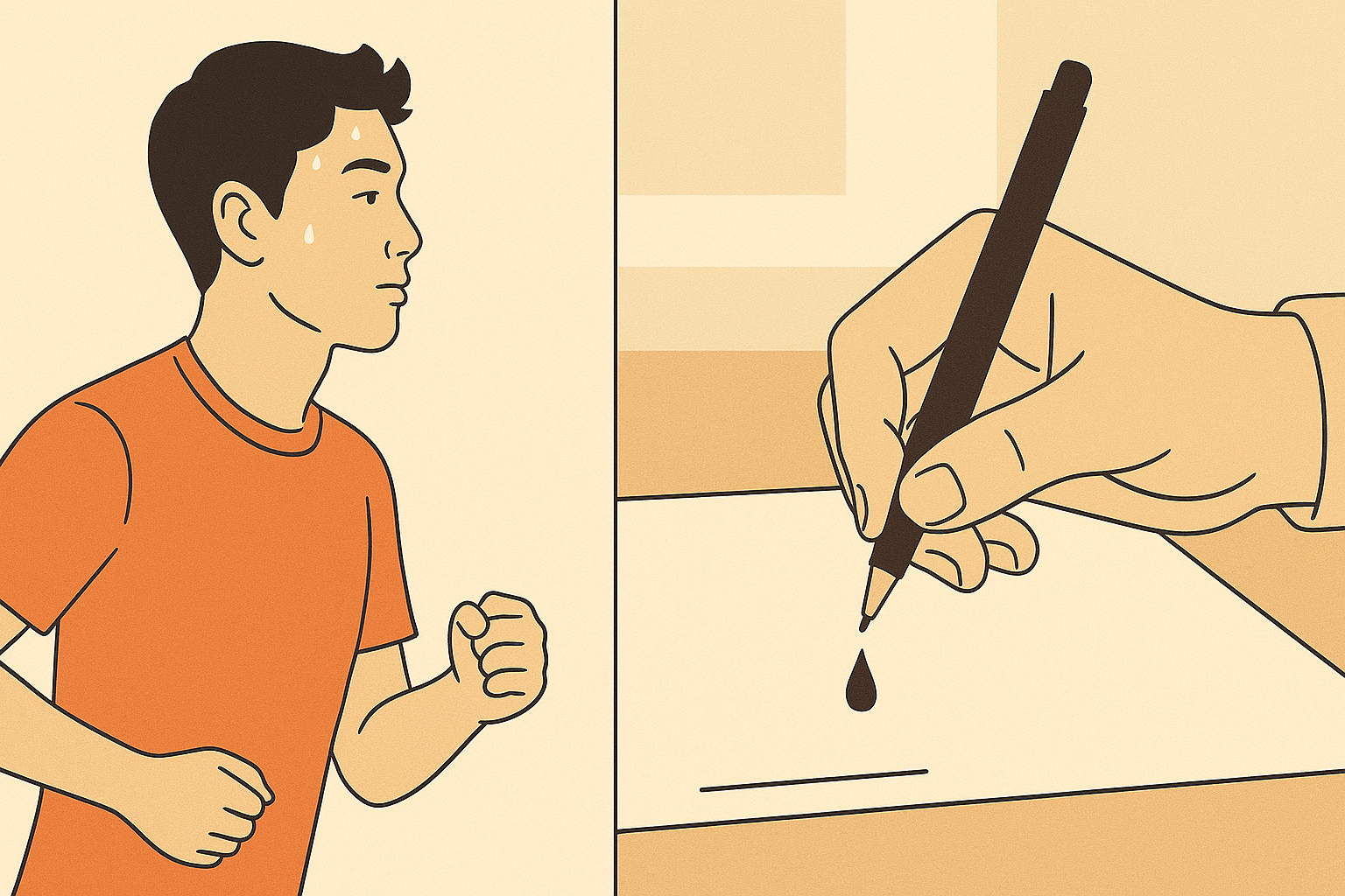 Ph&acirc;n biệt mồ h&ocirc;i sinh l&yacute; v&agrave; bệnh l&yacute;