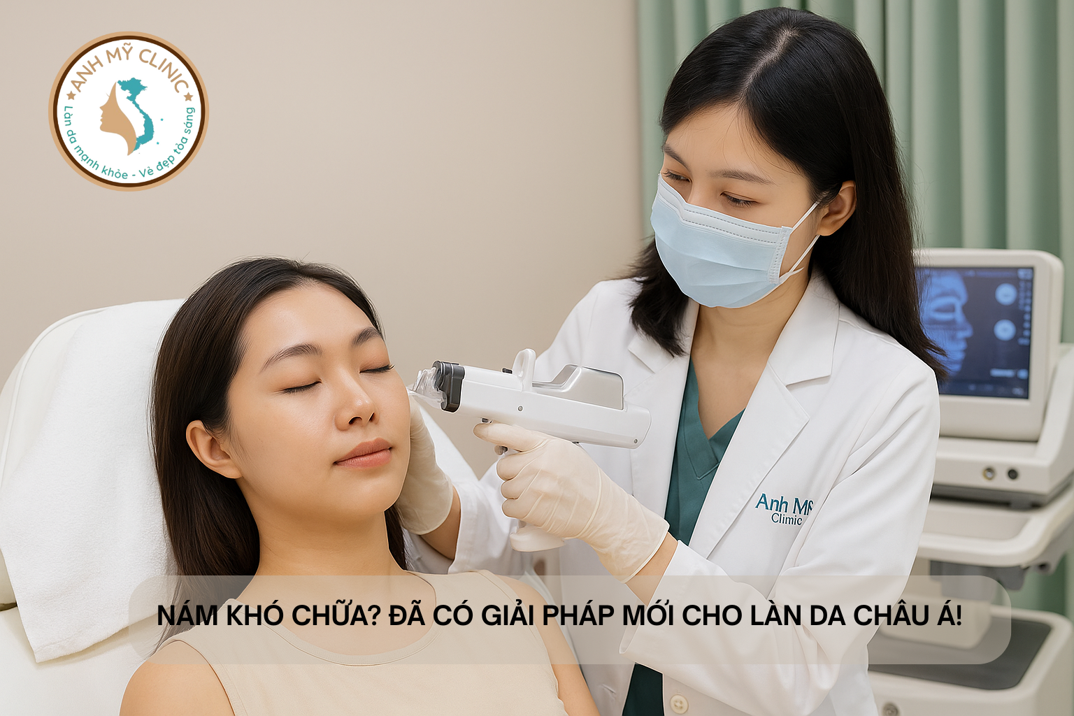 Tiêm acid tranexamic điều trị nám da Châu Á, Phòng Khám Da Liễu Anh Mỹ Clinic
