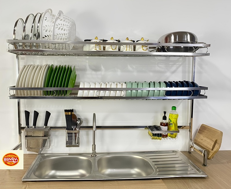 Giải pháp tối ưu cho không gian bếp với kệ úp bát đĩa thông minh