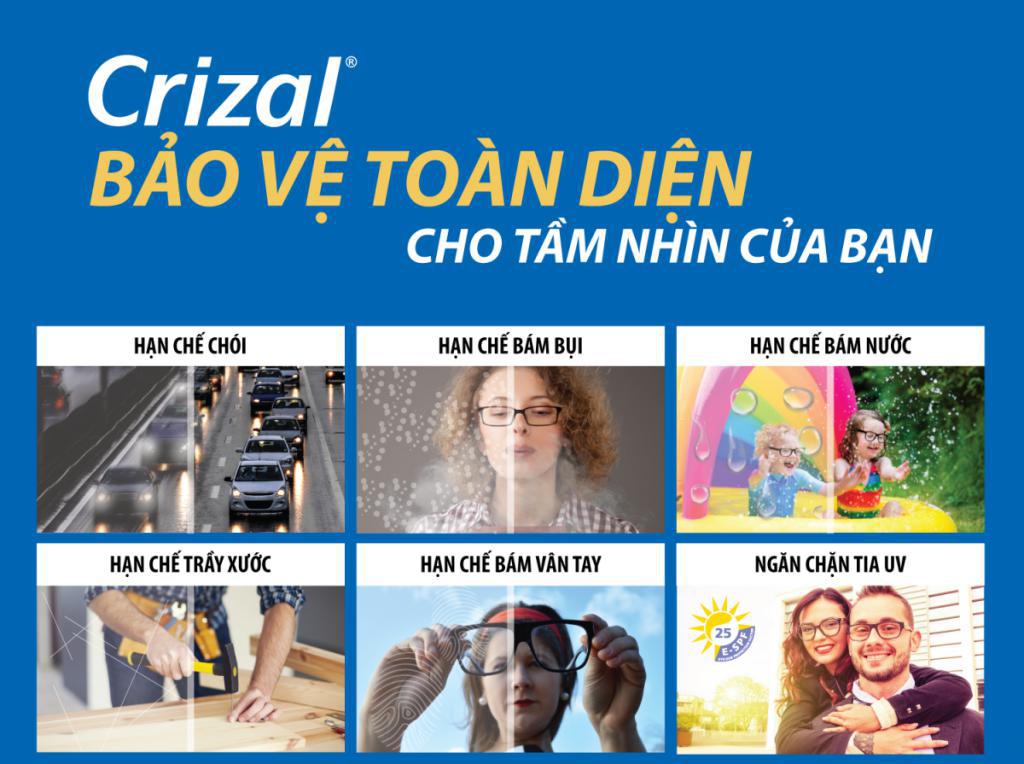 Crizal® EasyPro - Tròng Kính chống phản quang bám bẩn hiệu quả vượt trội