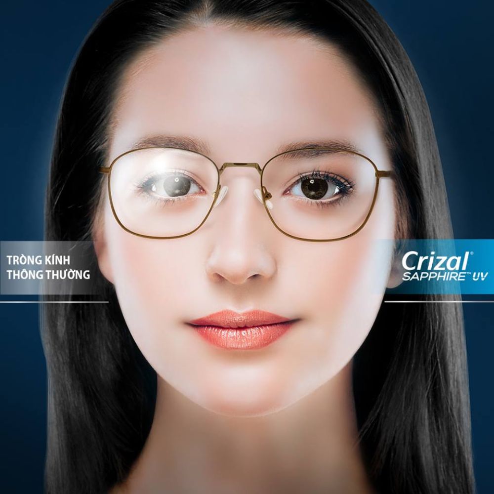  Tròng Kính Essilor Crizal 156ASP Sapphire®UV Chính Hãng Pháp (Tiết Kiệm Chi Phí )