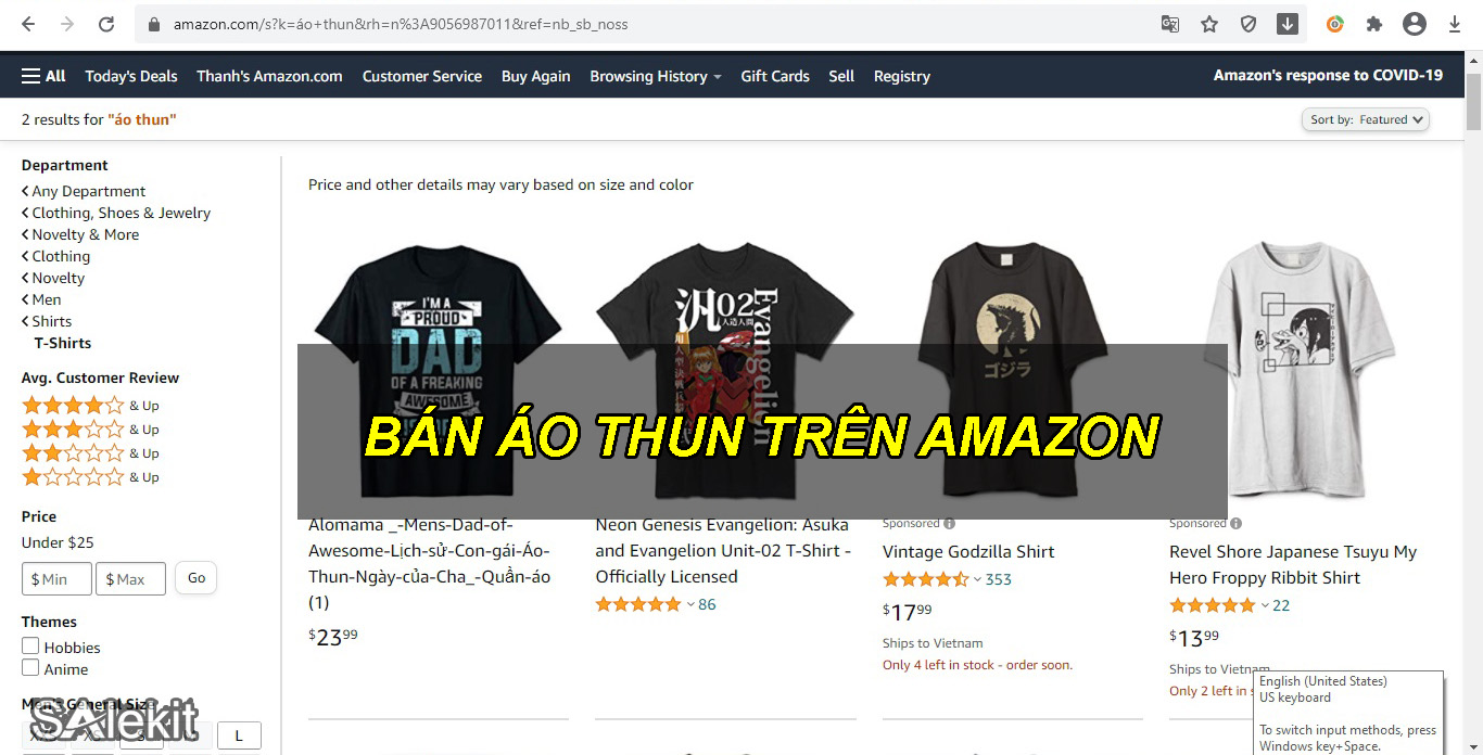 Hướng dẫn cách bán áo thun trên Amazon bằng Merch by Amazon