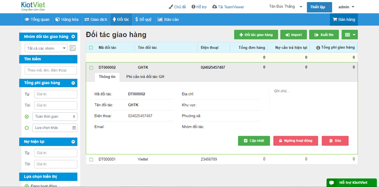 phần mềm quán lý bán hàng