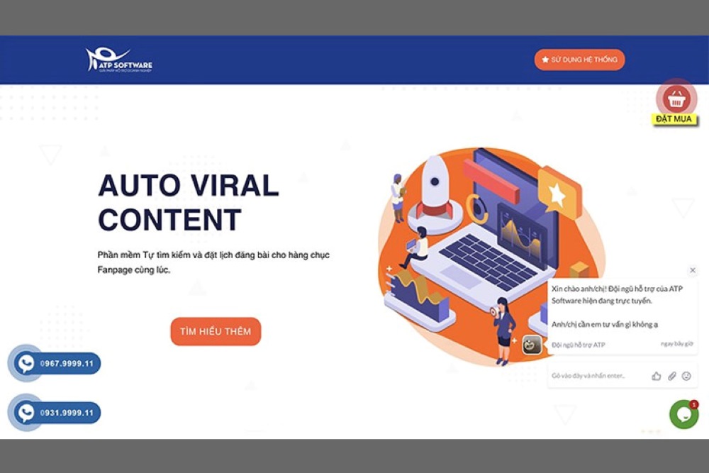 Phần mềm hỗ trợ bán hàng Facebook Auto Viral Content