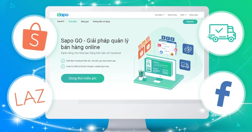 Phần mềm quản lý đơn hàng Shopee Sapo Go 