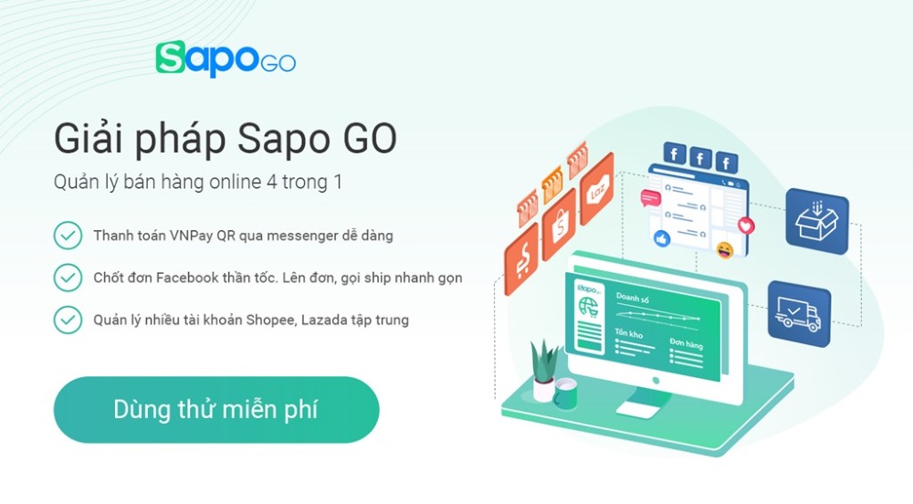 Sapo Go hỗ trợ bán hàng Shopee hiệu quả 