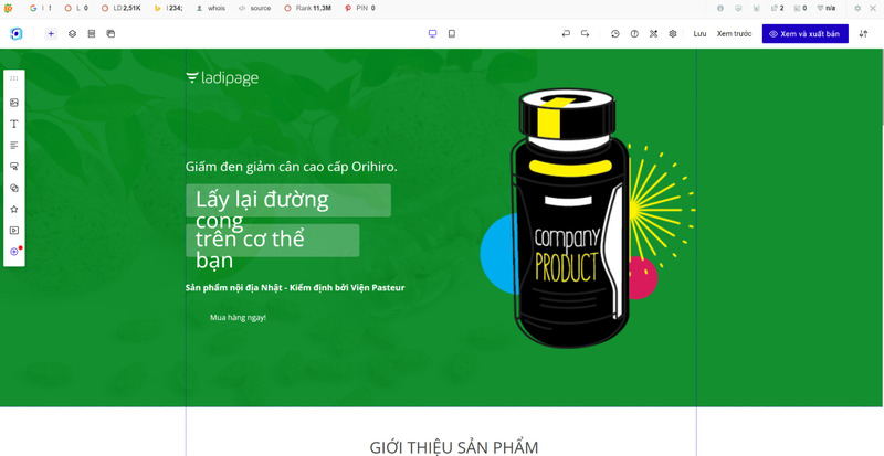 sau-khi-luu-landing-page.jpg?v=1 Sau khi lưu Landing Page, giao diện chỉnh sửa sẽ xuất hiện