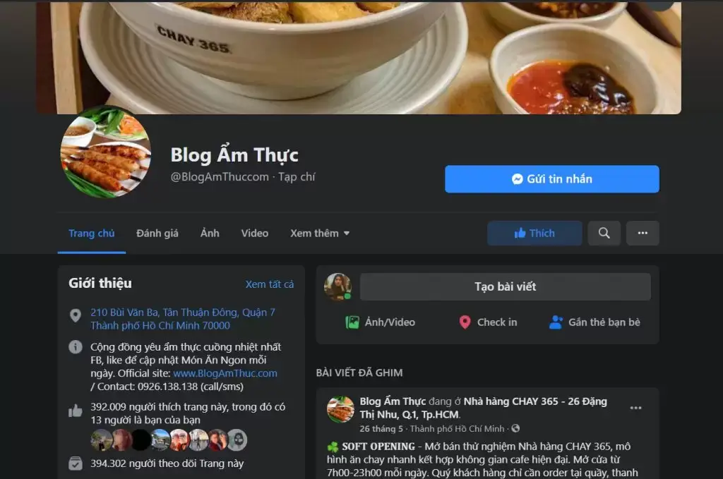 tạo facebook page