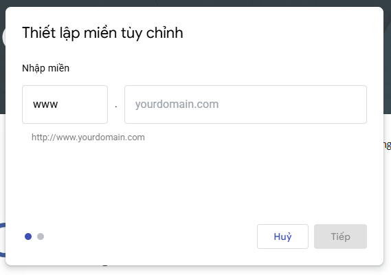 tạo địa chỉ trang landing tùy chỉnh