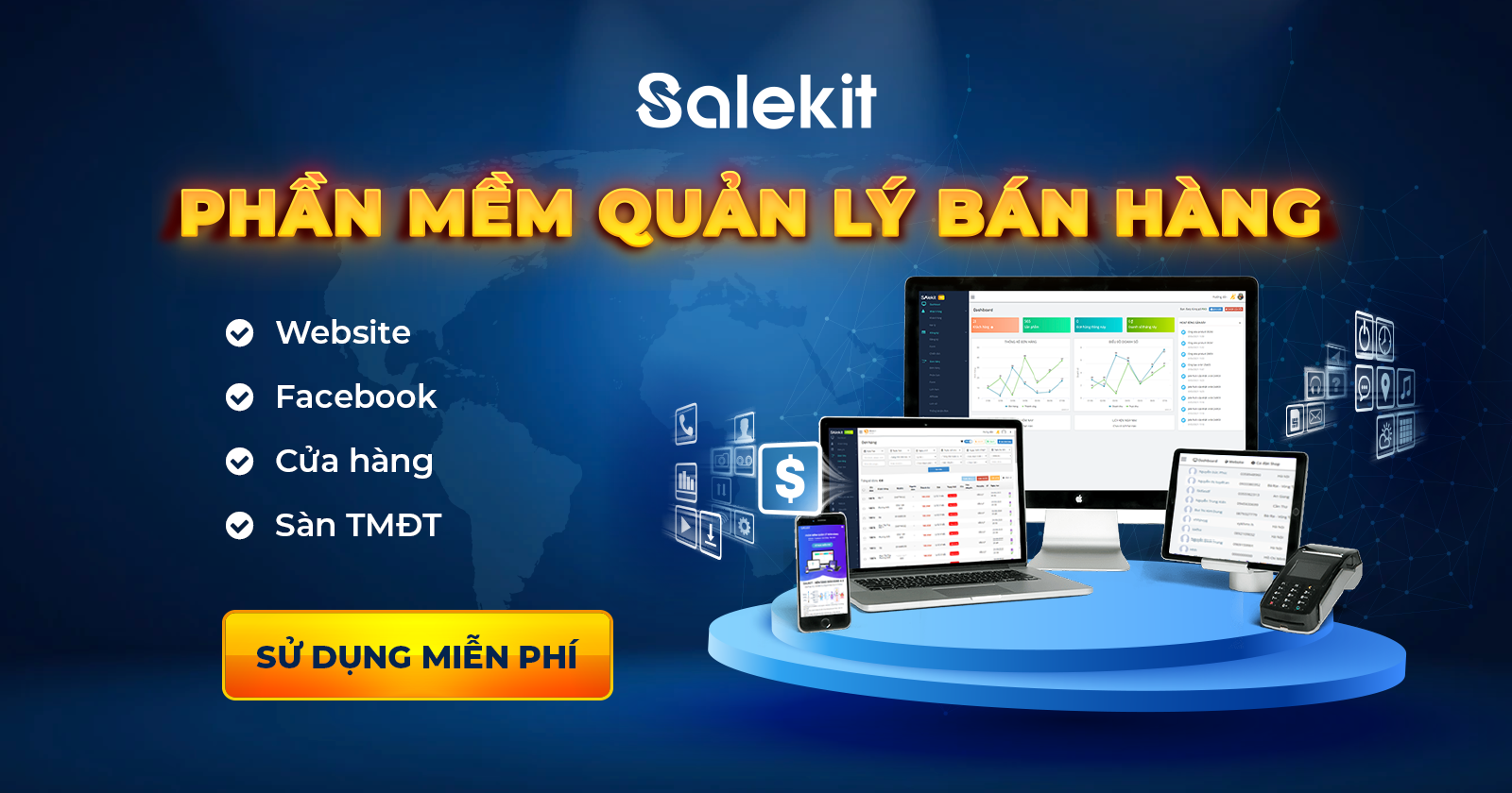 phần mềm pos Salekit
