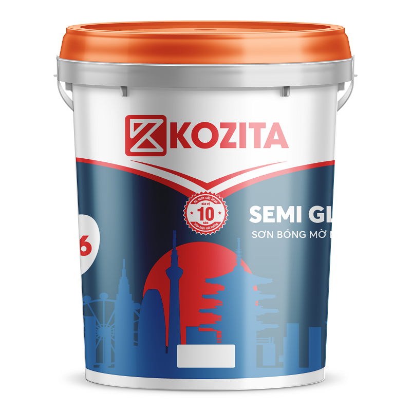 SEMI GLOSSETX- EK6 : Sơn Bóng mờ ngoại thất cao cấp