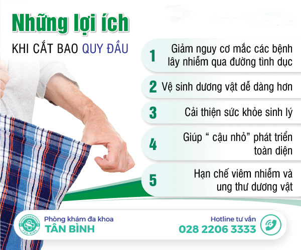 Lợi ích thiết thực của việc cắt bao quy đầu đối với nam giới