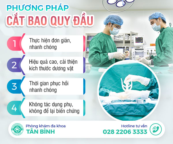 Chi phí và phương pháp cắt bao quy đầu quận 4 hiện nay