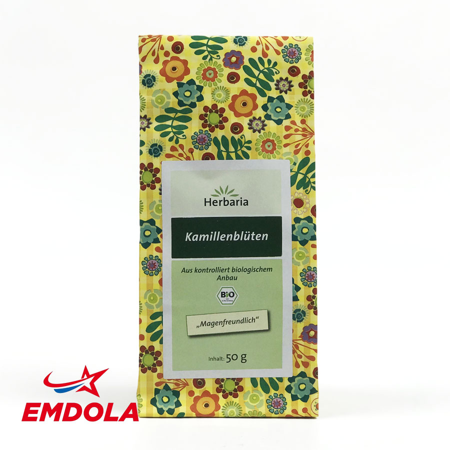 Trà hoa cúc nguyên bông hữu cơ Herbaria - 50gr - Đức