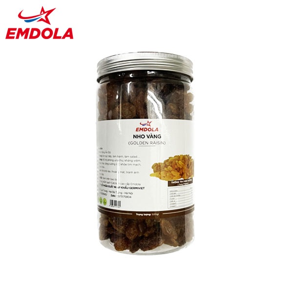 Nho vàng hữu cơ Emdola- Ấn Độ(500gr)