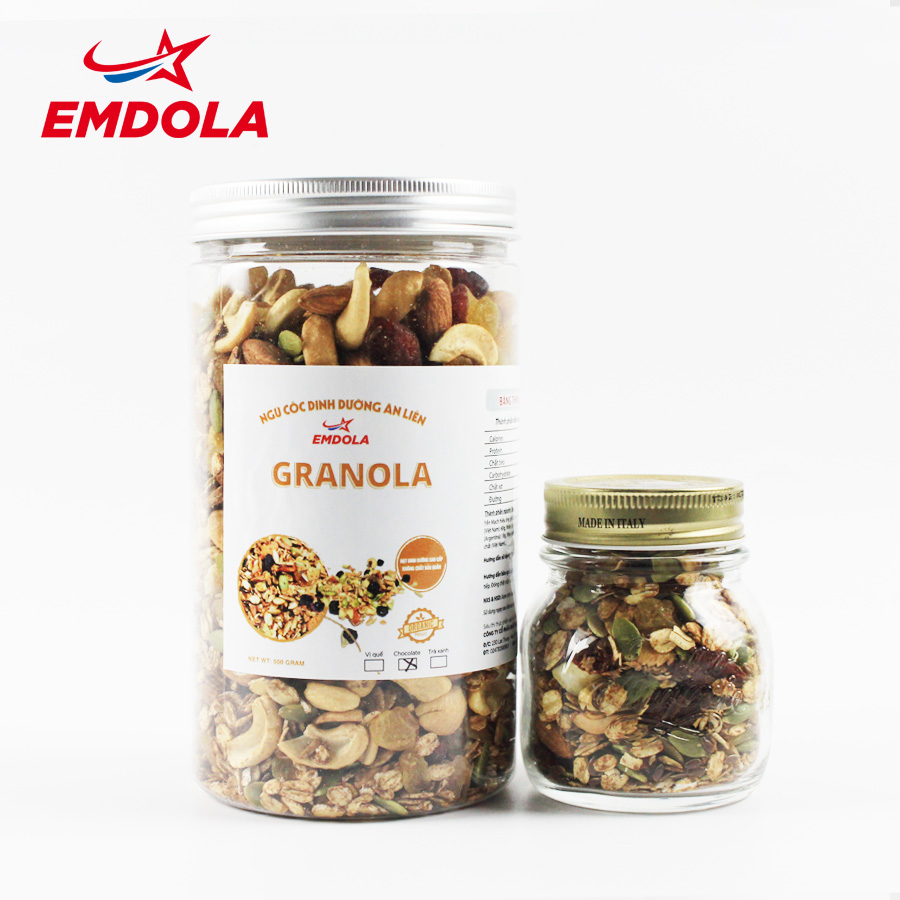 Ngũ cốc dinh dưỡng Granola  500gr - Vị Trà Xanh