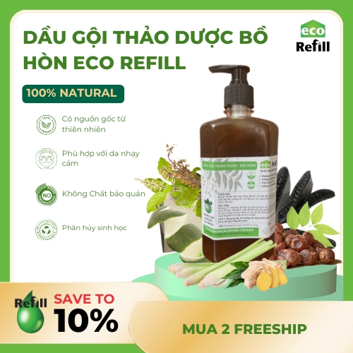 Dầu gội thảo dược bồ hòn Eco Refill