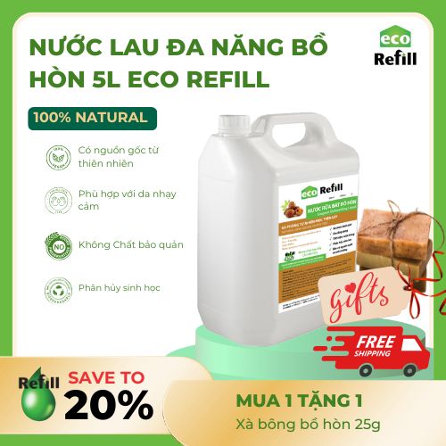  Nước lau đa năng Bồ Hòn Eco Refill (can 5L )