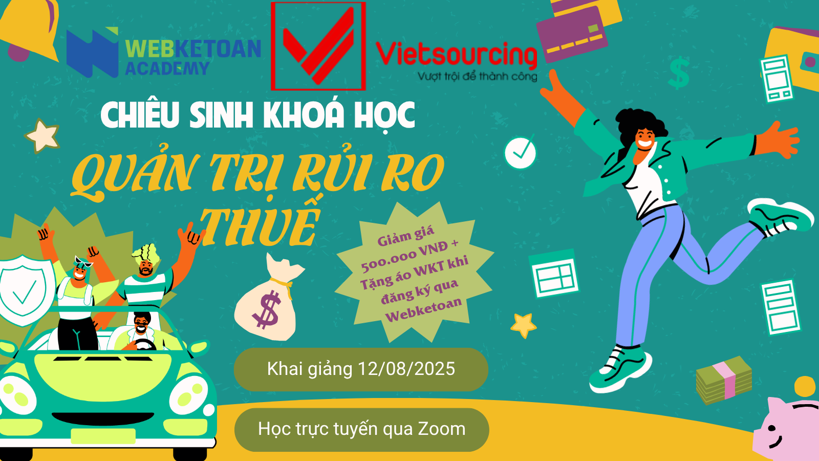 Chiêu sinh Quản trị rủi ro thuế 12/08/25