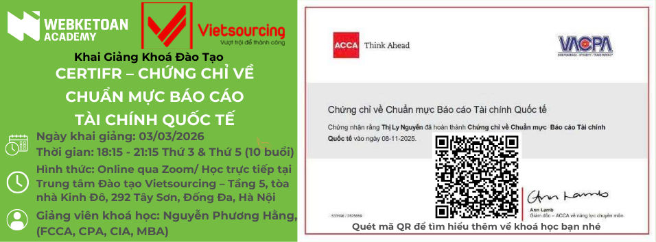 Khóa CERT IFR Vietsourcing 03/03/2026