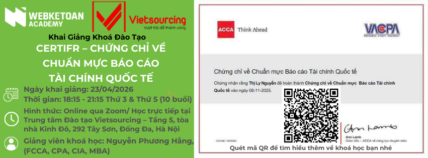 Khóa CERT IFR Vietsourcing 23/04/2026