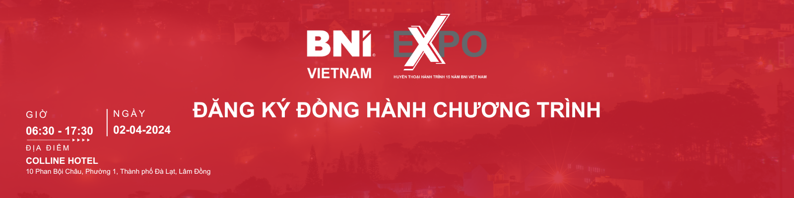 BNI Expo Đà Lạt - Tài trợ BNI Expo