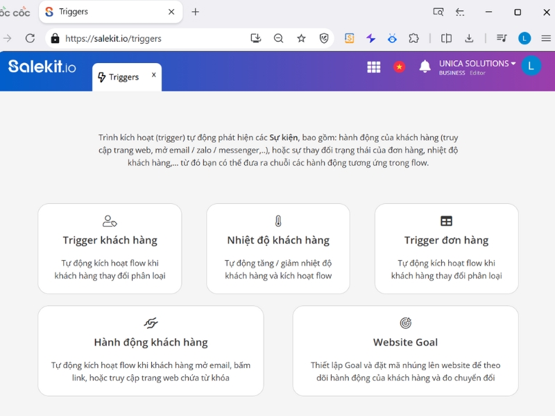 crm-automation-8 CRM sẽ thực hiện chuỗi hành động khi được kích hoạt bằng Trigger thiết lập sẵn