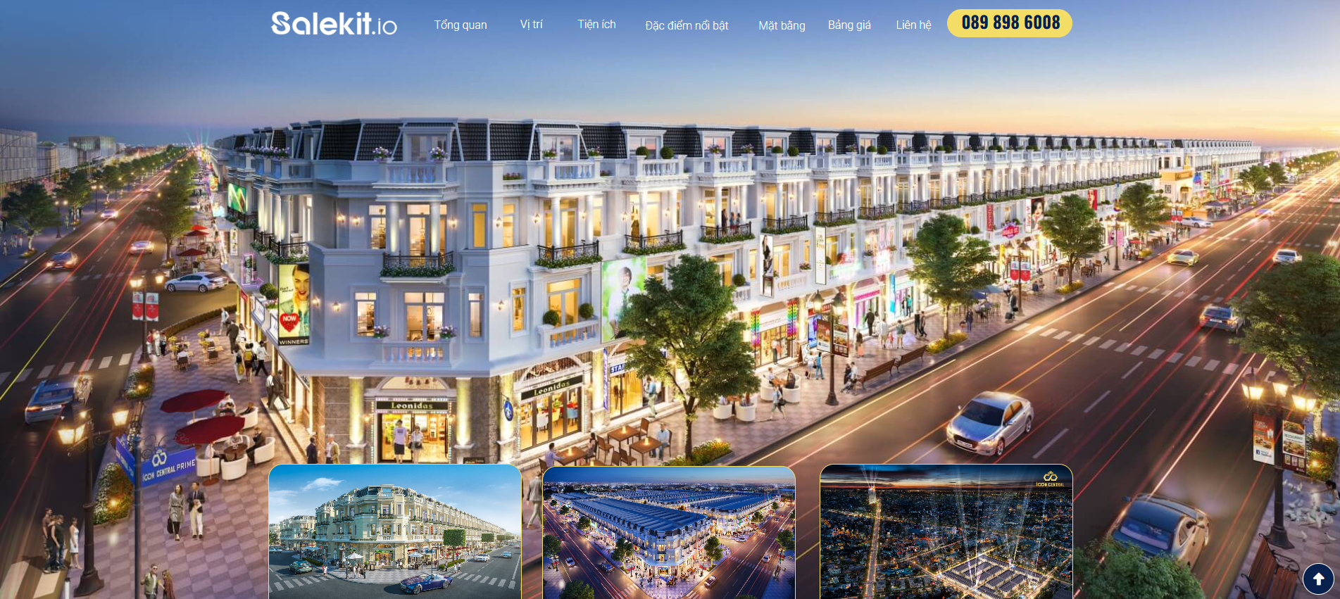 Mẫu landing page bất động sản 01