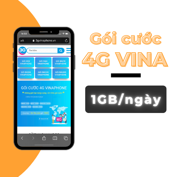 Làm cách nào để đăng ký các gói cước 4G 1GB/ ngày mạng Vinaphone