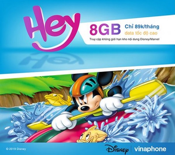 HD đăng ký thành công gói cước kèm Sim Hey Disney VinaPhone