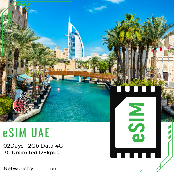E-SIM UAE 2 ngày 2Gb