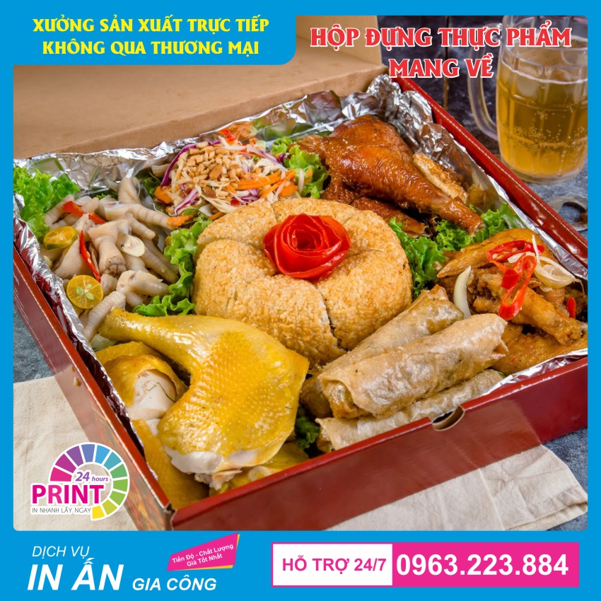 Dịch vụ in hộp đựng đồ ăn nhanh